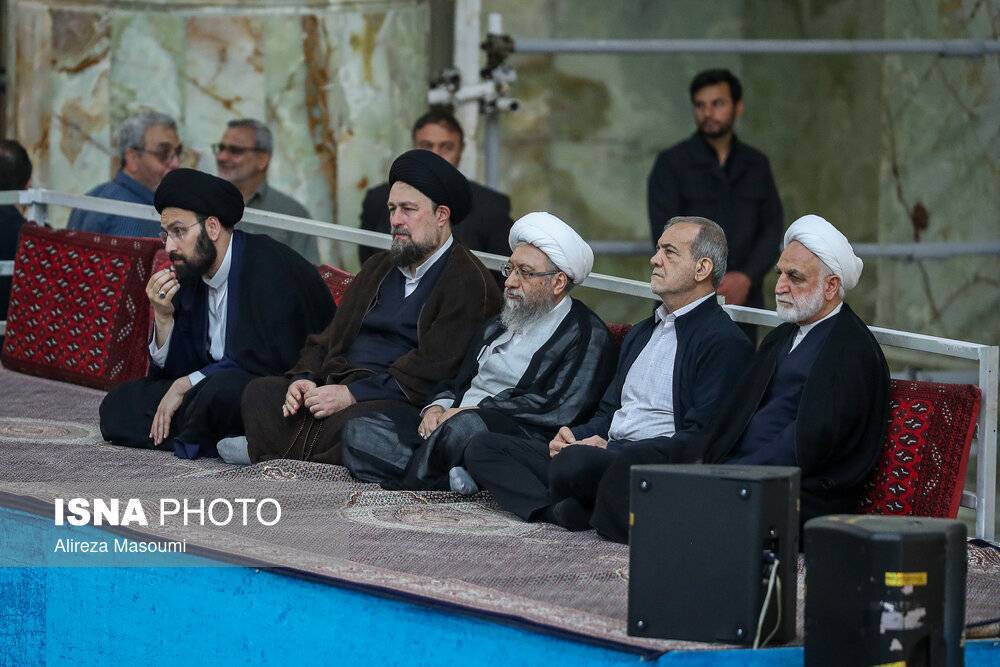 حضور رییس مجمع تشخیص مصلحت نظام در مراسم سی‌وششمین سالگرد ارتحال امام خمینی(ره)