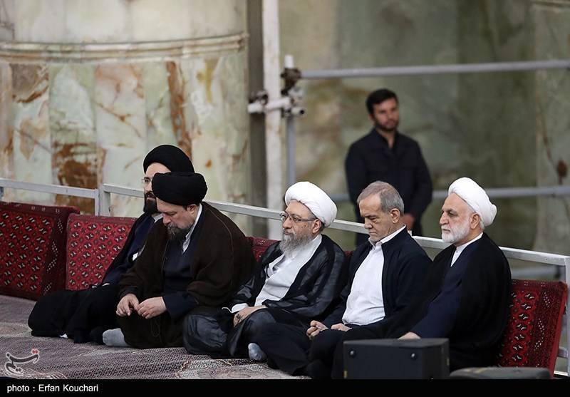 حضور رییس مجمع تشخیص مصلحت نظام در مراسم سی‌وششمین سالگرد ارتحال امام خمینی(ره)