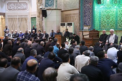 گزارش تصویری مراسم ختم همسر دکتر علی آقا محمدی، عضو مجمع تشخیص مصلحت نظام، در مسجد امام صادق (ع)