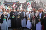 اقامه نماز بر پیکر مطهر رهبر شهید انقلاب و خانواده ایشان