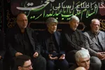 دومین شب مراسم عزاداری سیدالشهدا در منزل شهیدان لاریجانی با حضور رئیس جمهور 