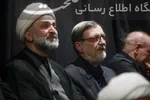 دومین شب مراسم عزاداری سیدالشهدا در منزل شهیدان لاریجانی با حضور رئیس جمهور 