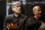 دومین شب مراسم عزاداری سیدالشهدا در منزل شهیدان لاریجانی با حضور رئیس جمهور 