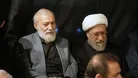 حضور رییس مجمع تشخیص مصلحت نظام در سومین شب مراسم عزاداری در بیت شهیدان لاریجانی