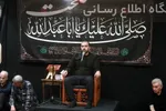 دومین شب مراسم عزاداری سیدالشهدا در منزل شهیدان لاریجانی با حضور رئیس جمهور 